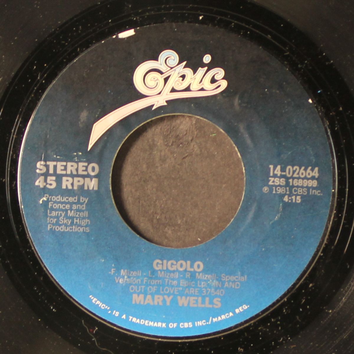 gigolo / i'm changing my ways by MARY WELLS