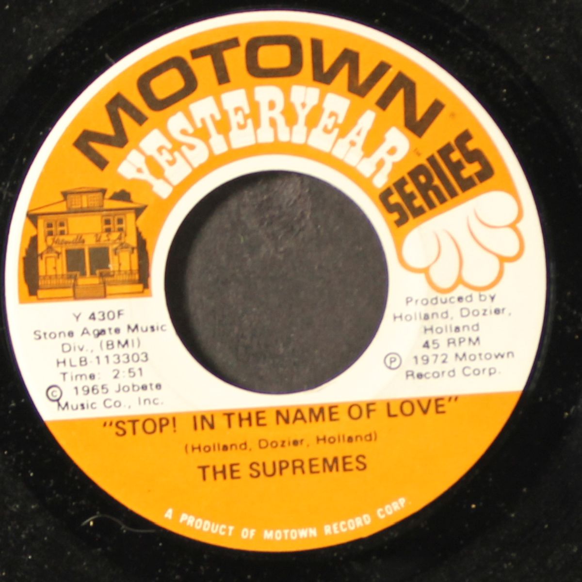stop! in the name of love / back in my arms again by SUPREMES