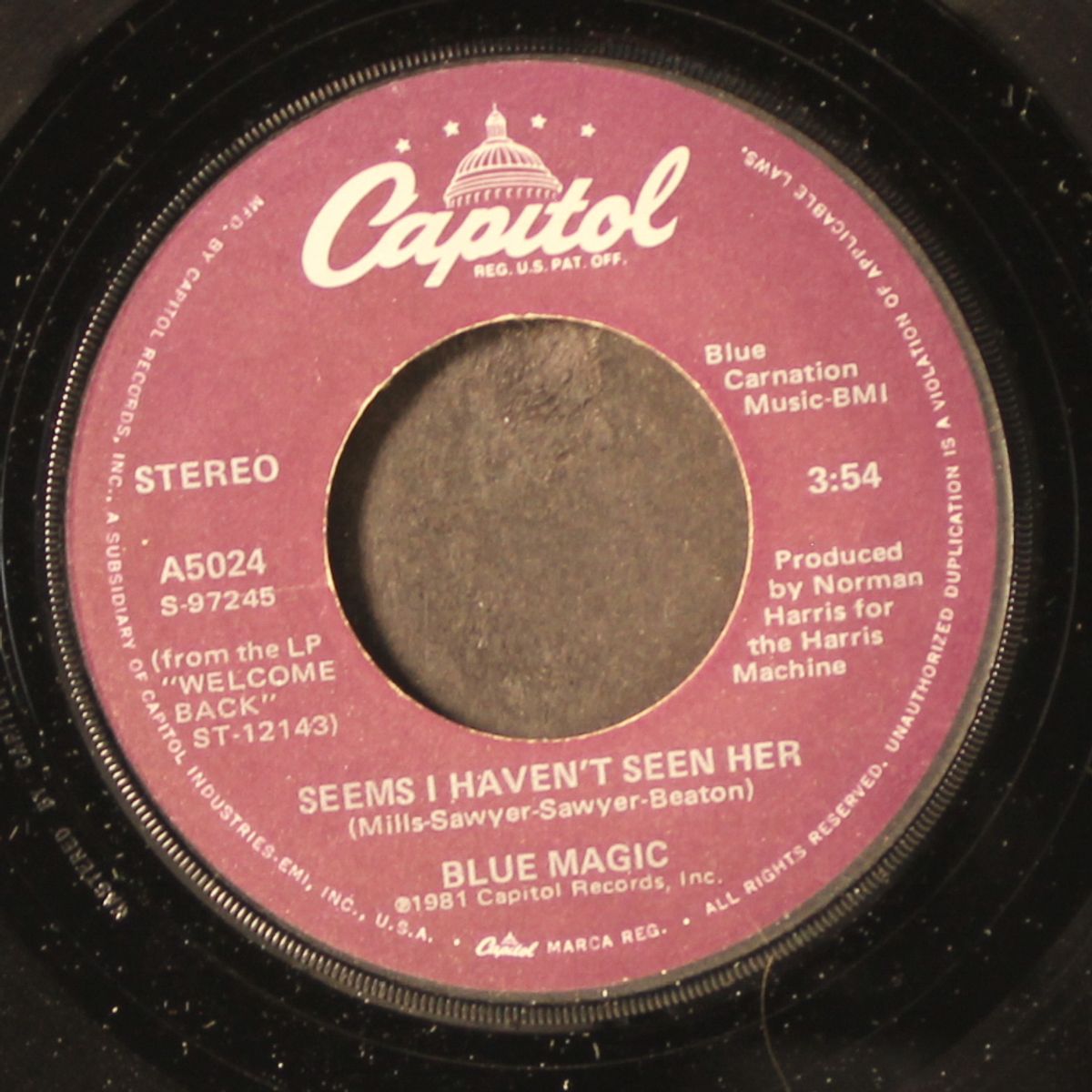seems i haven't seen her / who could ever leave you by BLUE MAGIC