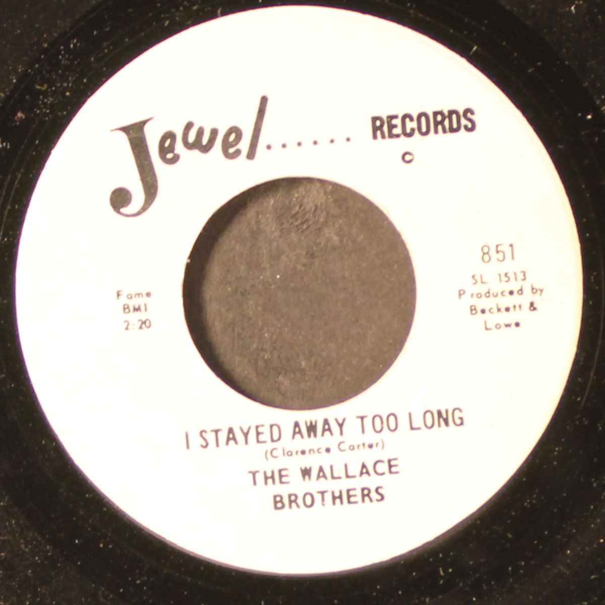 my baby's gone / i stayed away too long by WALLACE BROTHERS
