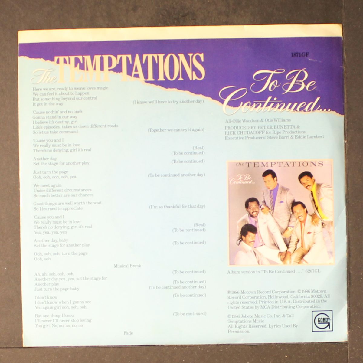 to be continued... / same by TEMPTATIONS