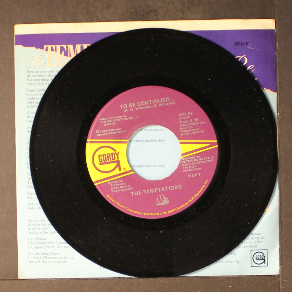 to be continued... / same by TEMPTATIONS