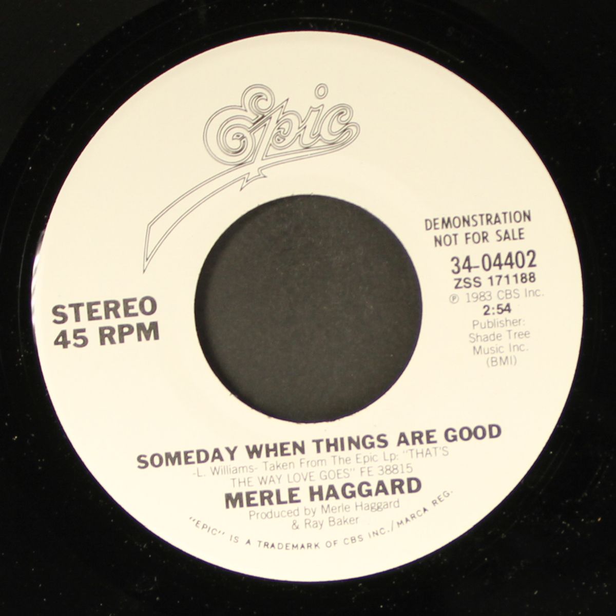 someday when things are good / same by MERLE HAGGARD