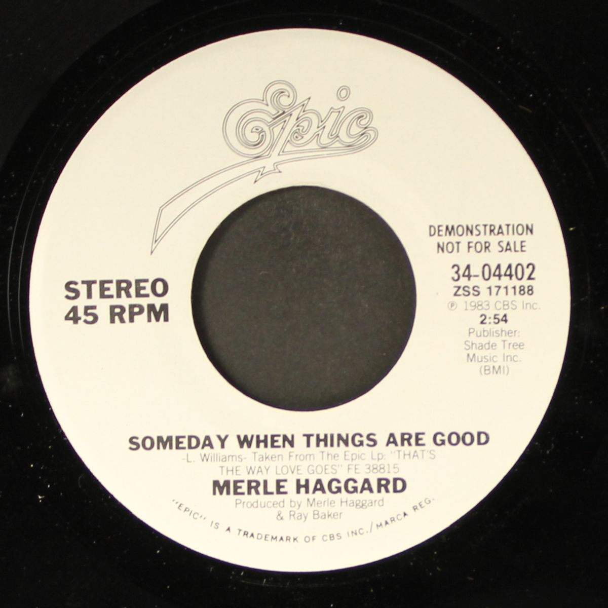 someday when things are good / same by MERLE HAGGARD