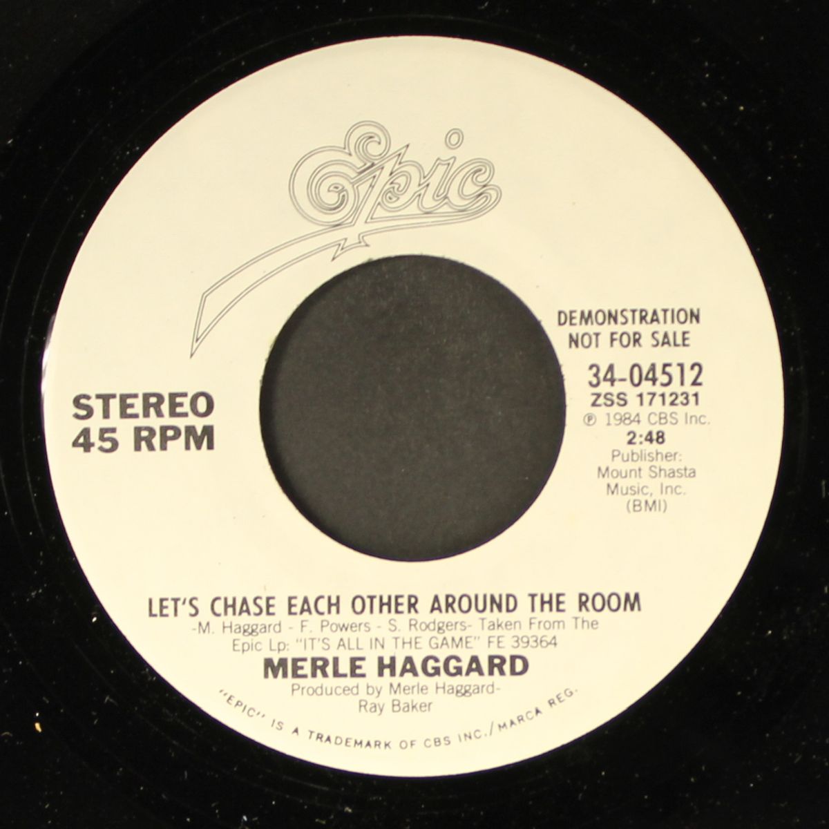 let's chase each other around the room / same by MERLE HAGGARD