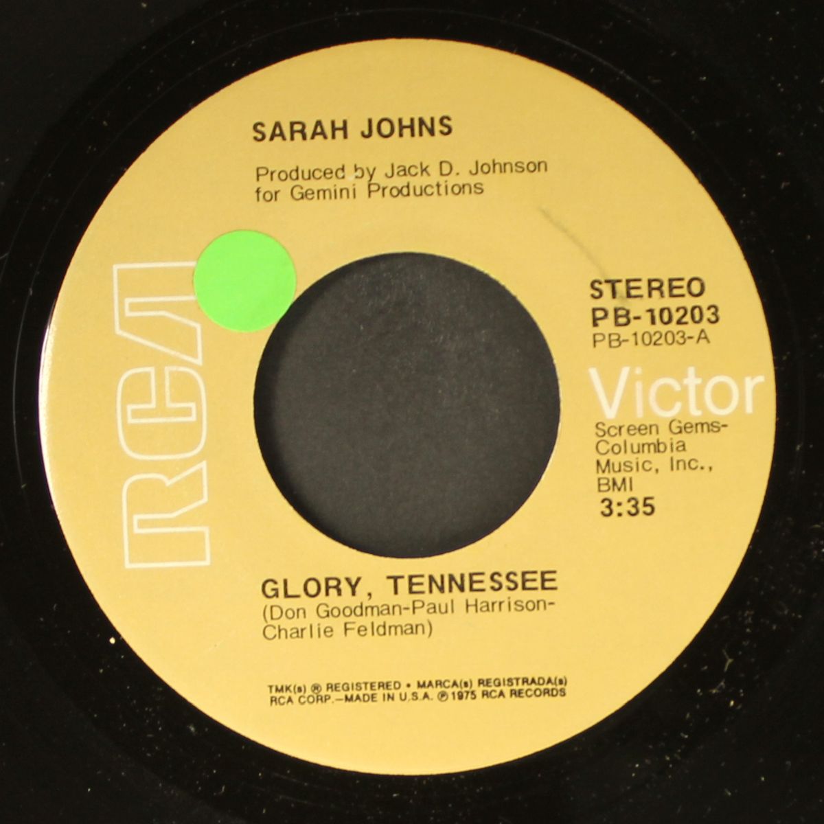 i'm making love to a memory / glory, tennessee by SARAH JOHNS