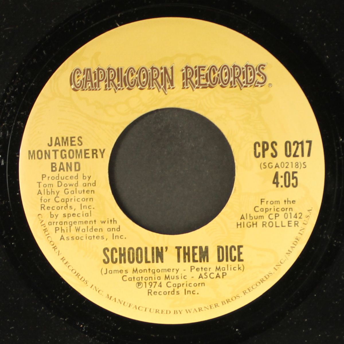 schoolin' them dice / i can't stop by JAMES MONTGOMERY BAND