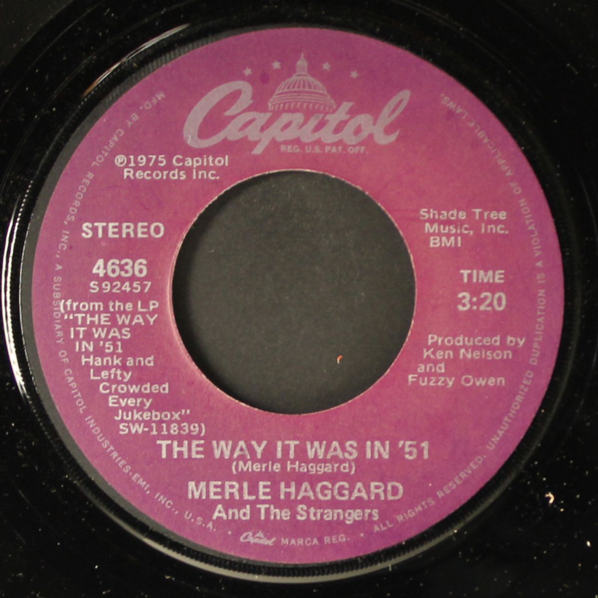 moanin' the blues / the way it was in '51 by MERLE HAGGARD