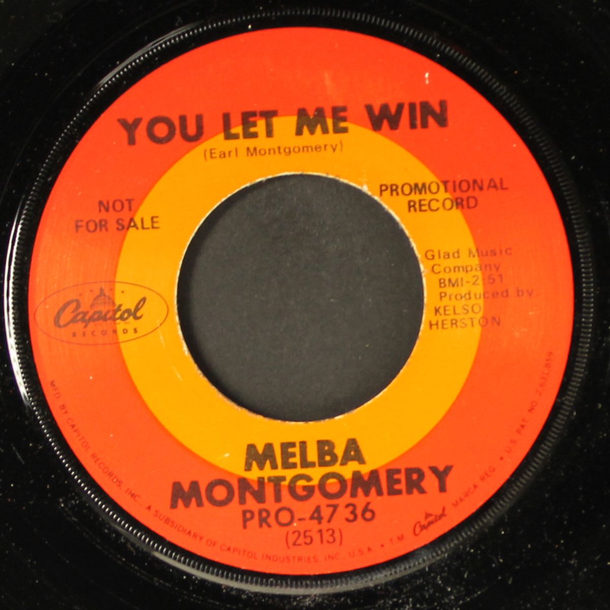 as far as my forgetting's got / you let me win by MELBA MONTGOMERY