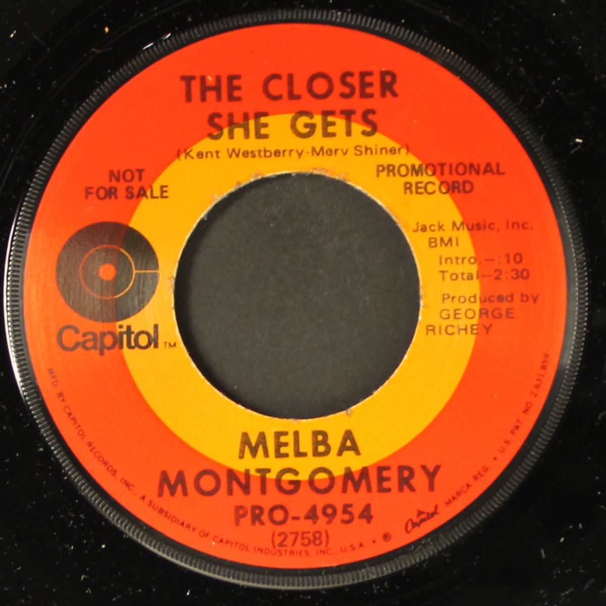 where do we go from here / the closer she gets by MELBA MONTGOMERY