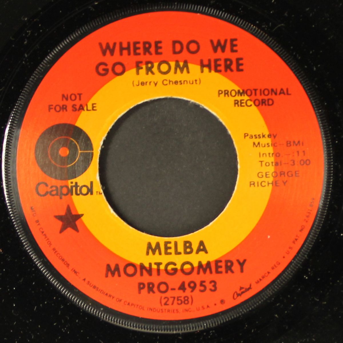 where do we go from here / the closer she gets by MELBA MONTGOMERY