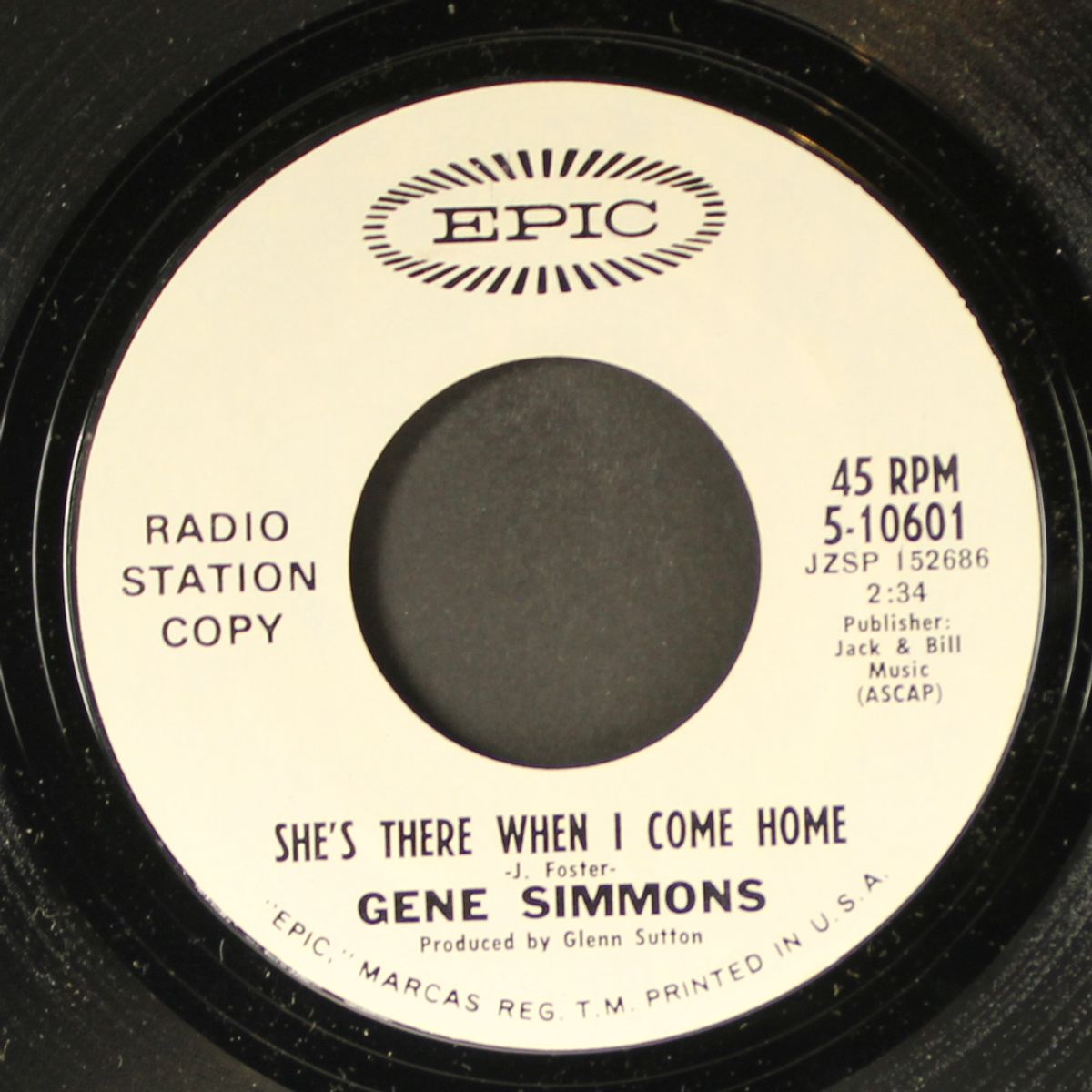 magnolia street / she's there when i come home by GENE SIMMONS