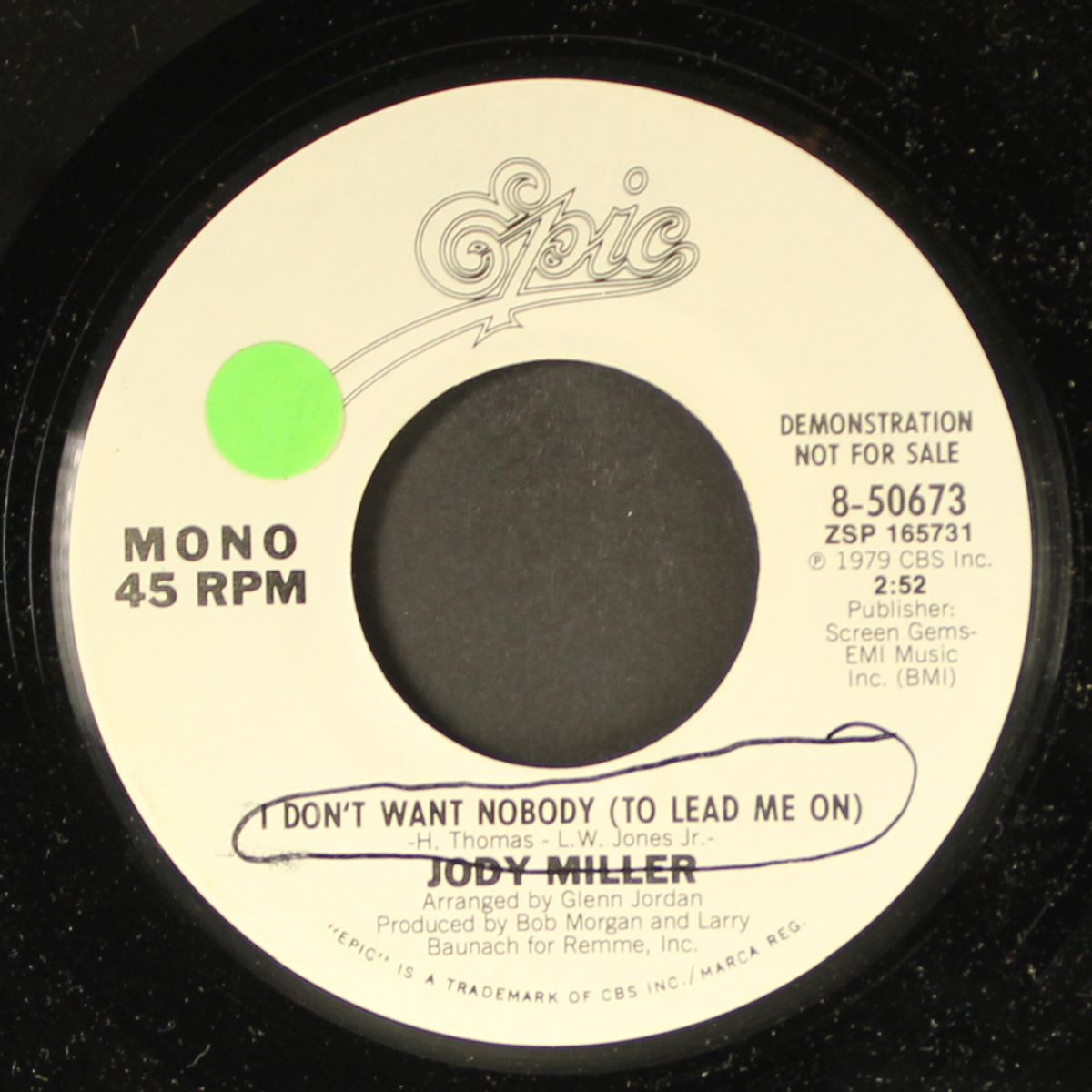i don't want nobody / mono by JODY MILLER