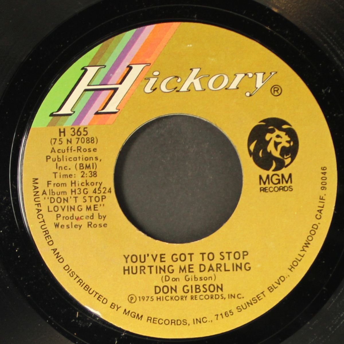 blues in my mind / you've got to stop hurting me darling by DON GIBSON