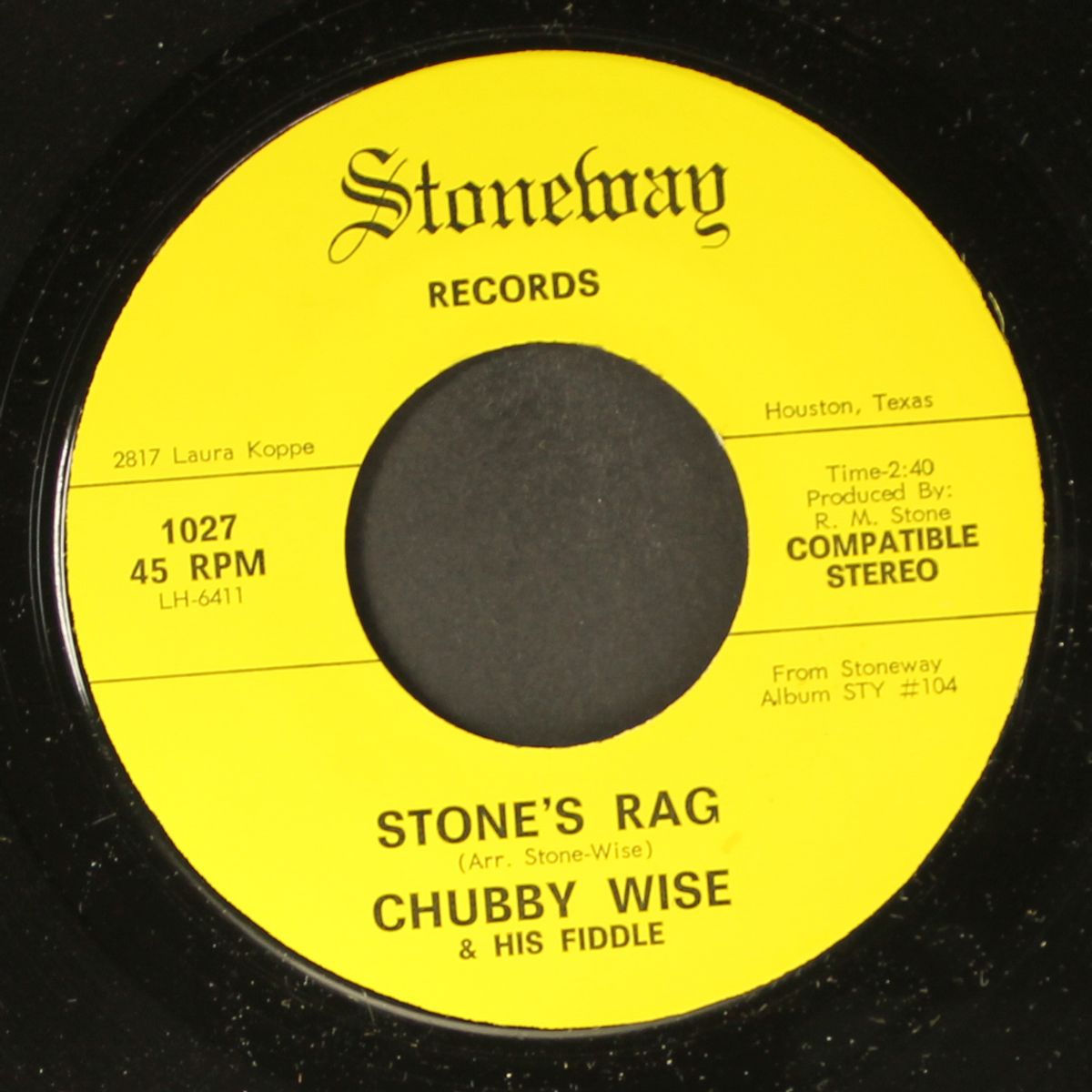 orange blossom special / stone's rag by CHUBBY WISE