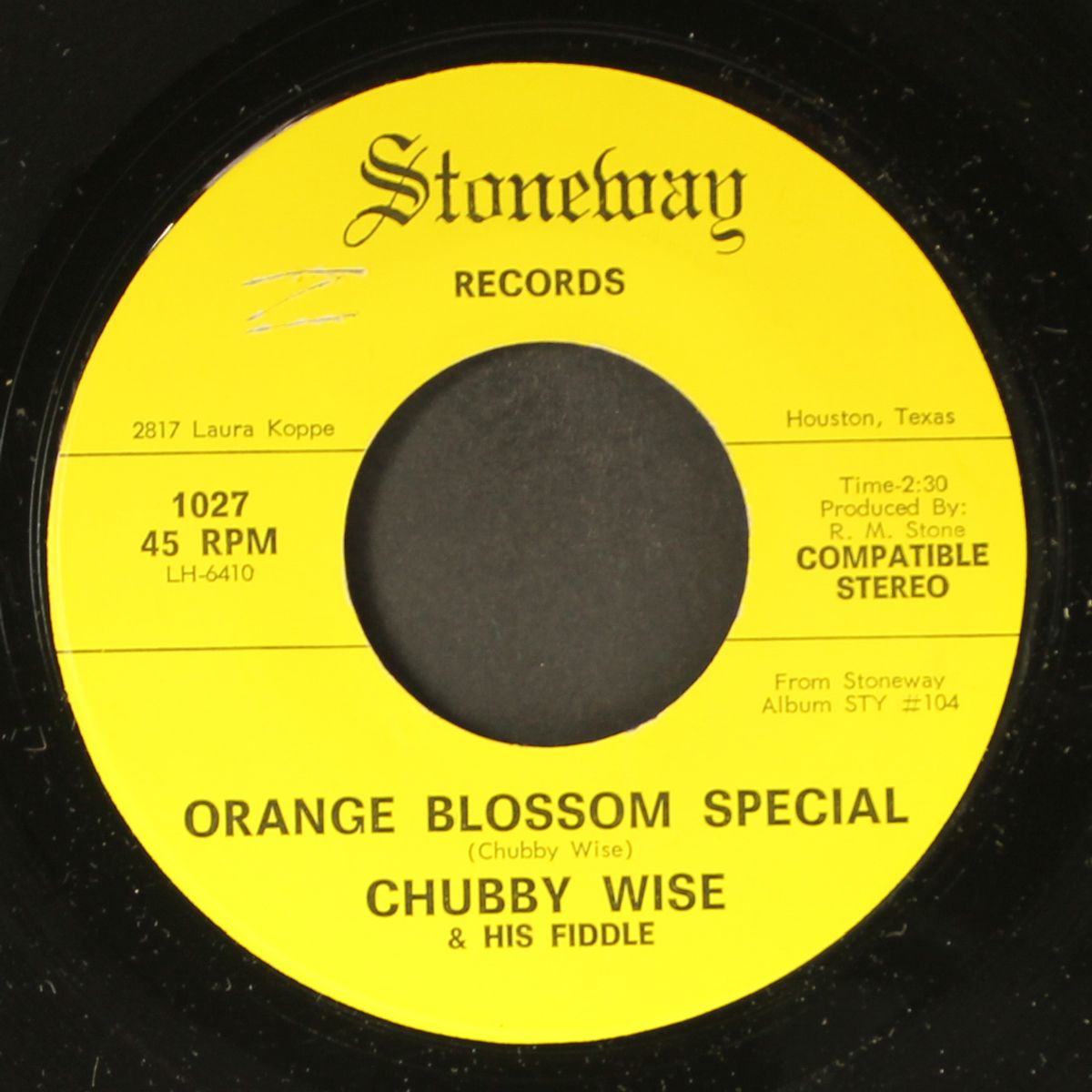 orange blossom special / stone's rag by CHUBBY WISE
