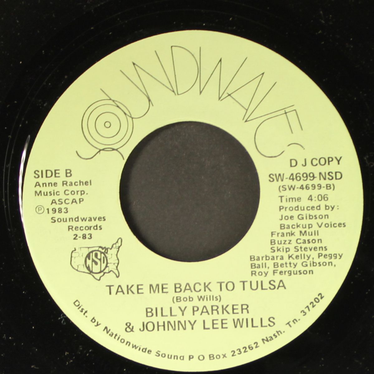 who said love was fair / take me back to tulsa by BILLY PARKER