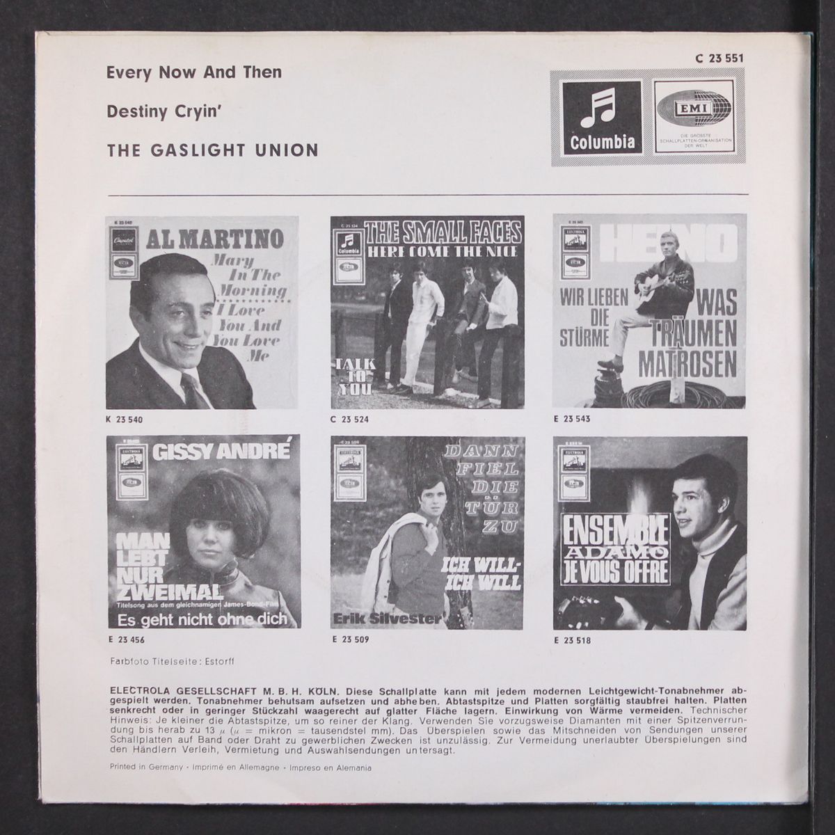 destiny cryin' / every now and then by GASLIGHT UNION