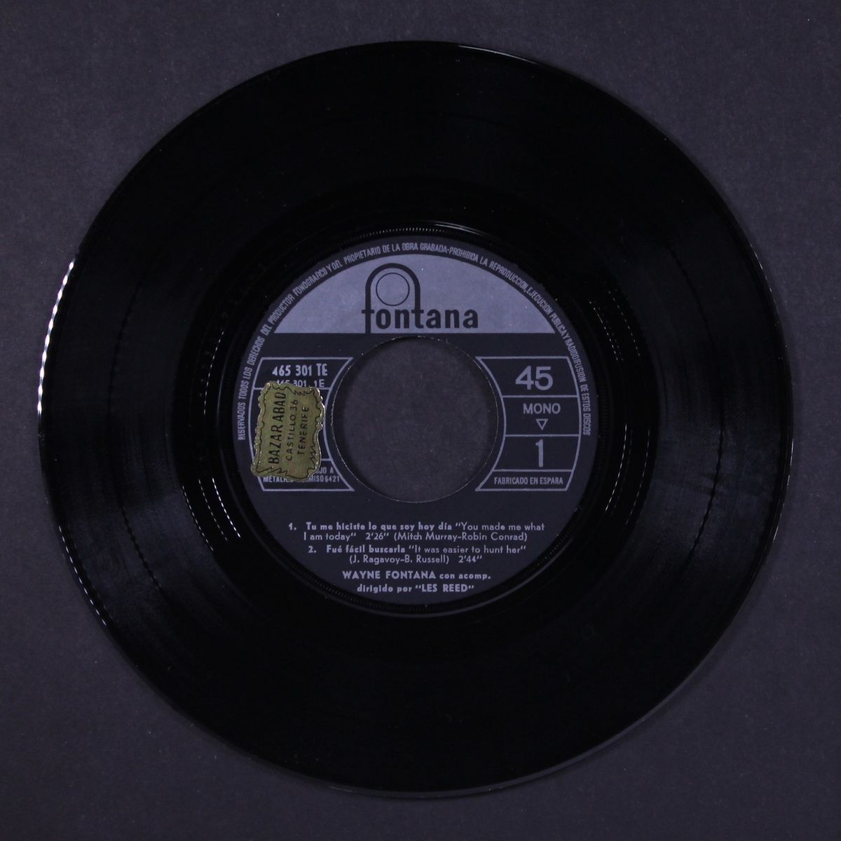 tu me hiciste lo que soy hoy dia (you made me what i am today +3) by WAYNE FONTANA