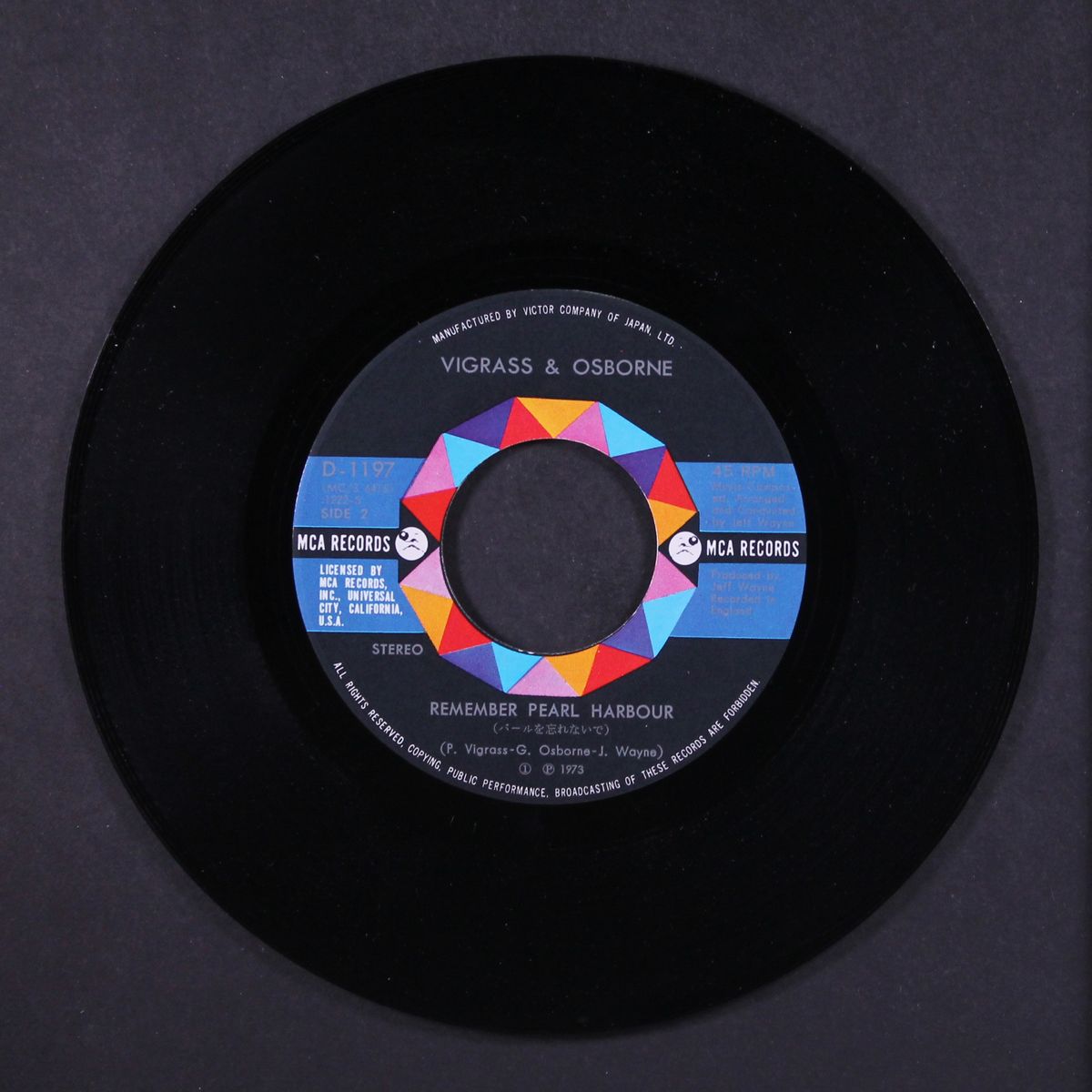 mister deadline / remember pearl harbor by VIGRASS & OSBORNE