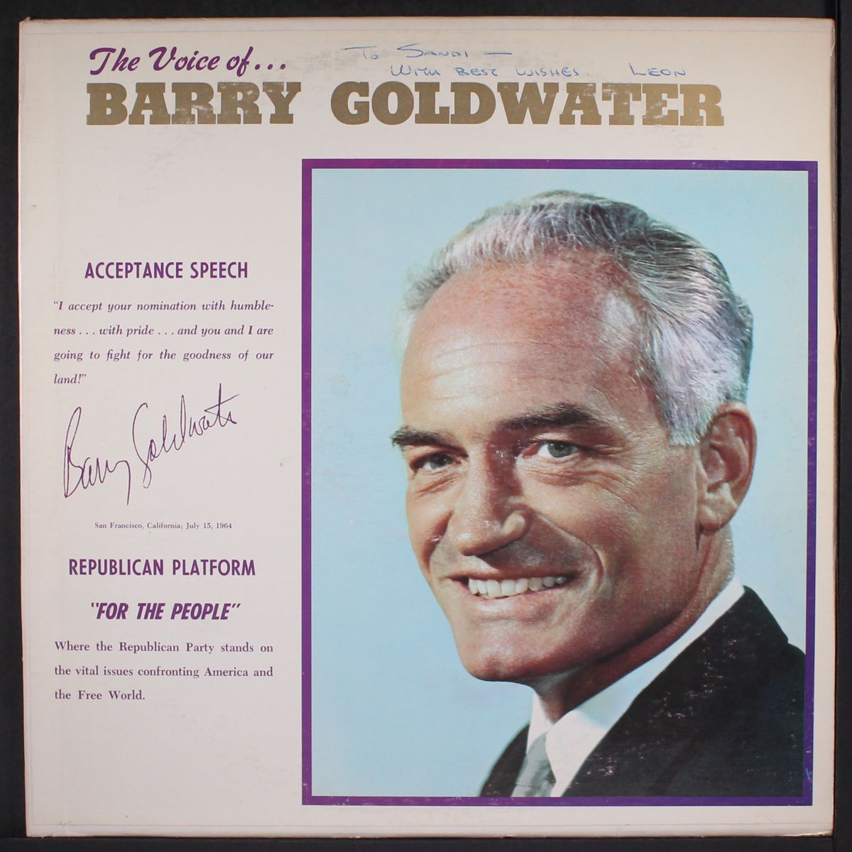 the voice of barry goldwater by BARRY GOLDWATER