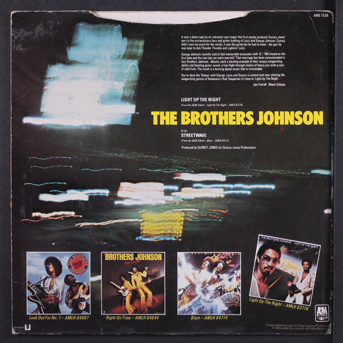 light up the night / streetwave by BROTHERS JOHNSON