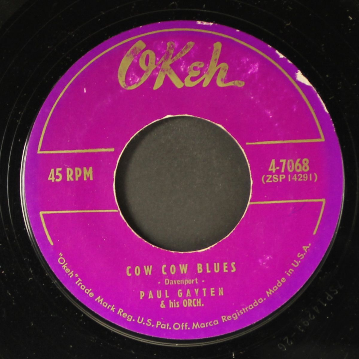 cow cow blues / true by PAUL GAYTEN