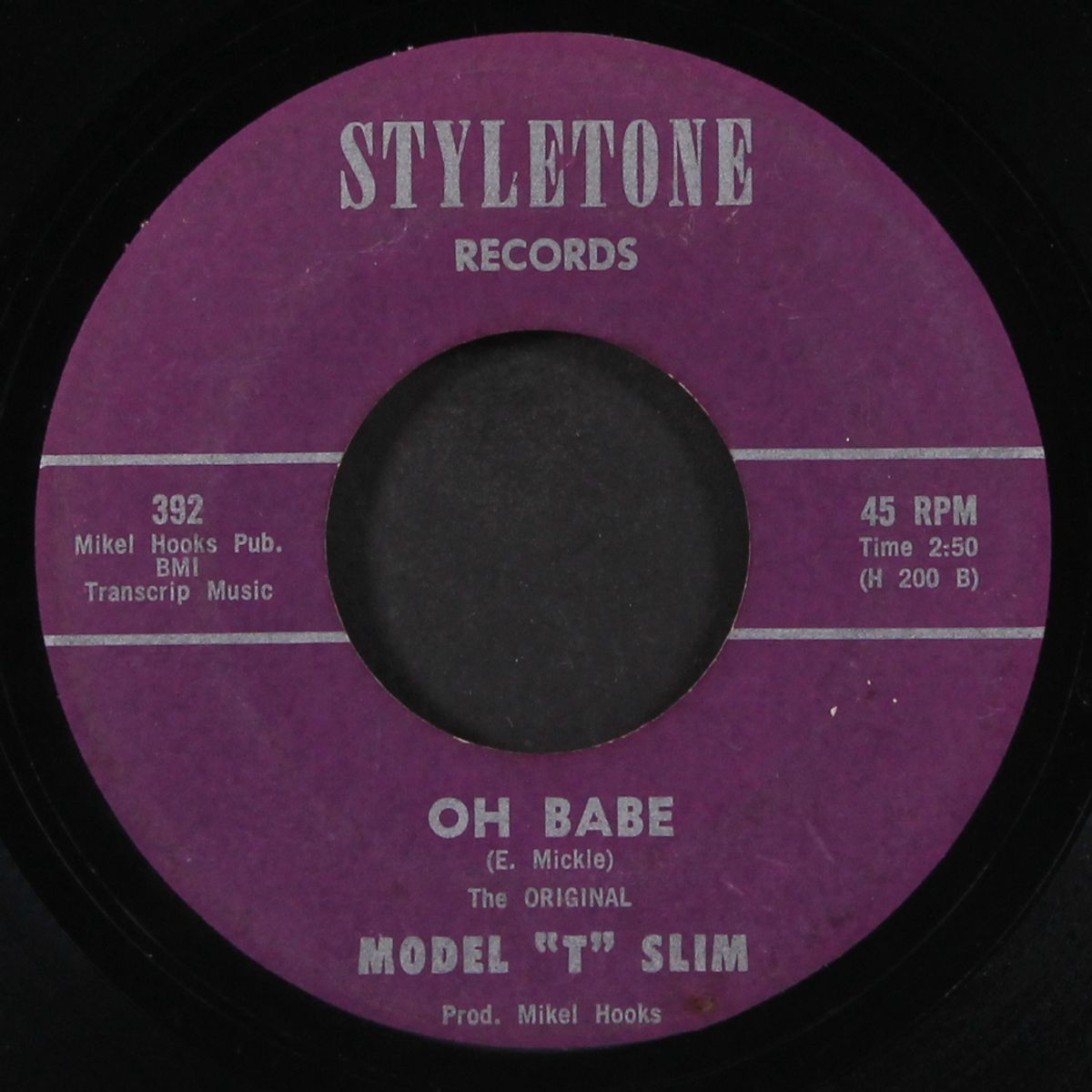 flat foot sam / oh babe by MODEL 'T' SLIM