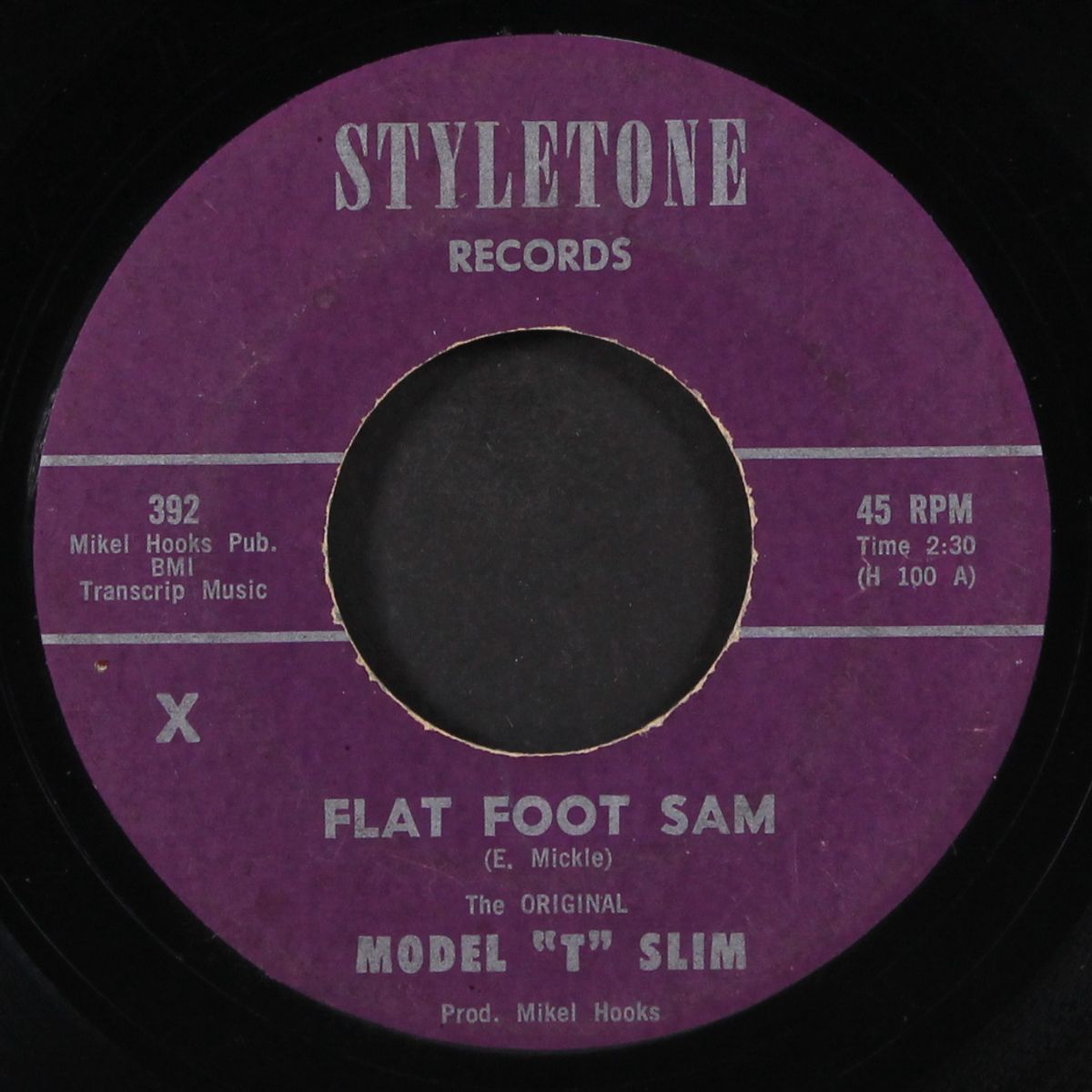 flat foot sam / oh babe by MODEL 'T' SLIM