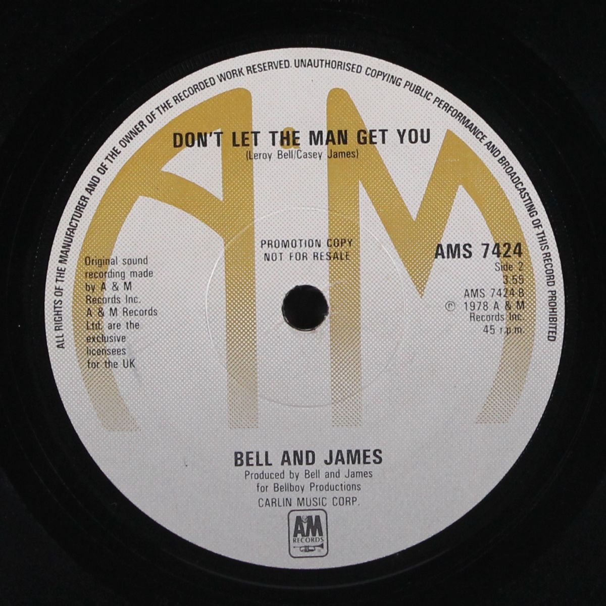 livin' it up / don't let the man get you by BELL & JAMES