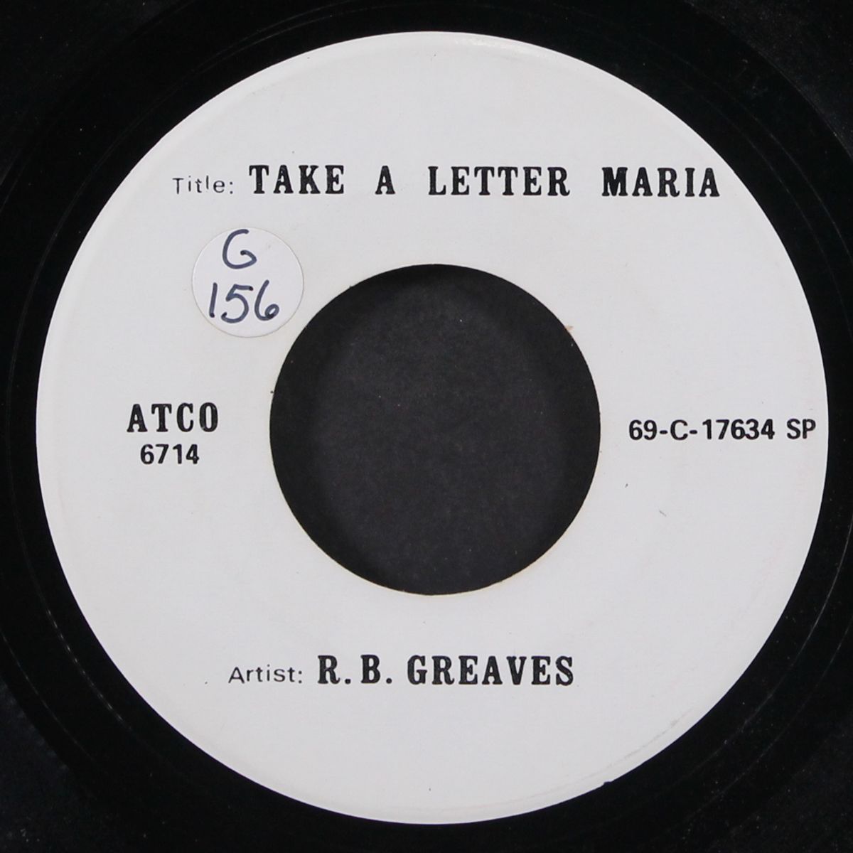 take a letter maria by R.B. GREAVES