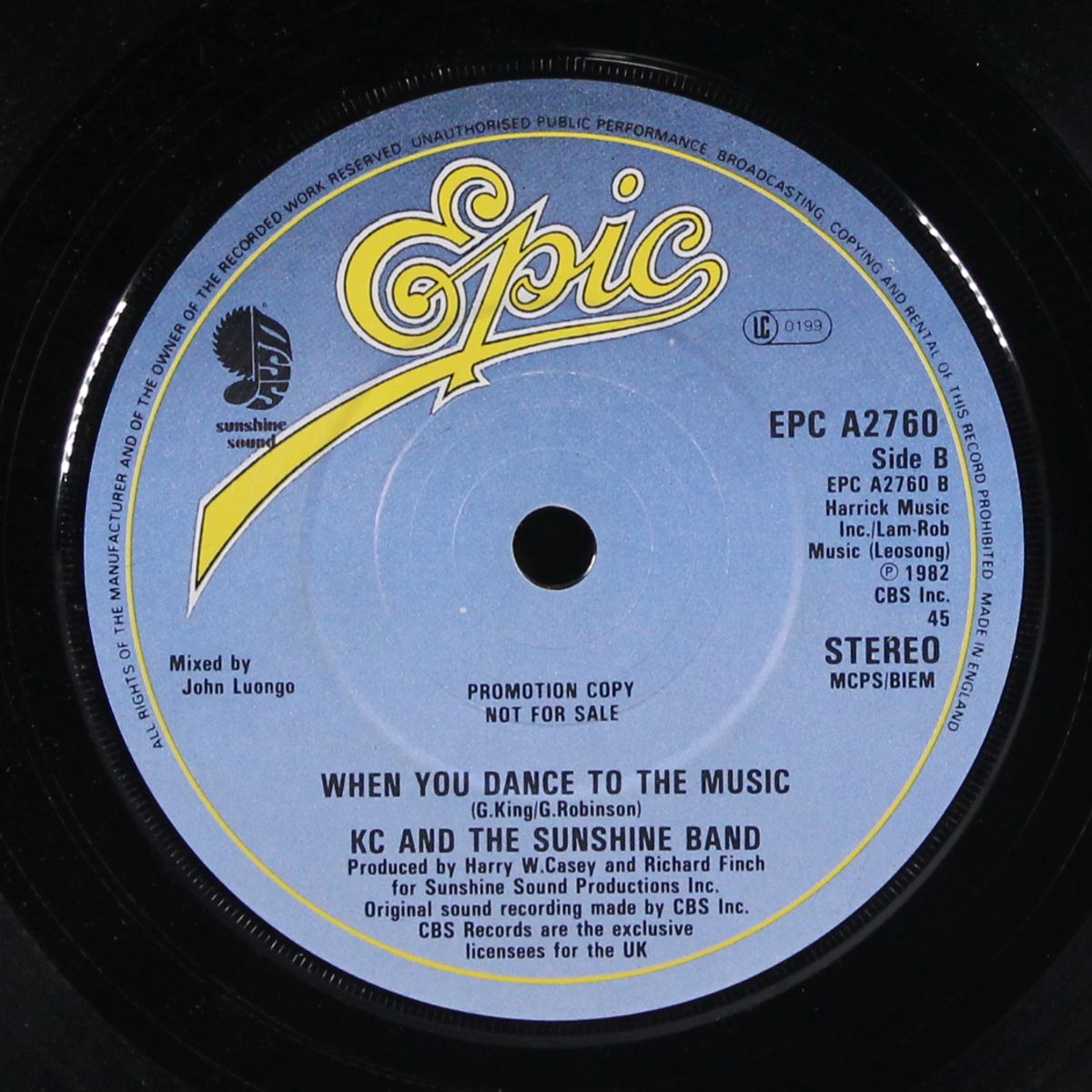 you'd gimme some more / when you dance to the music by KC & SUNSHINE BAND