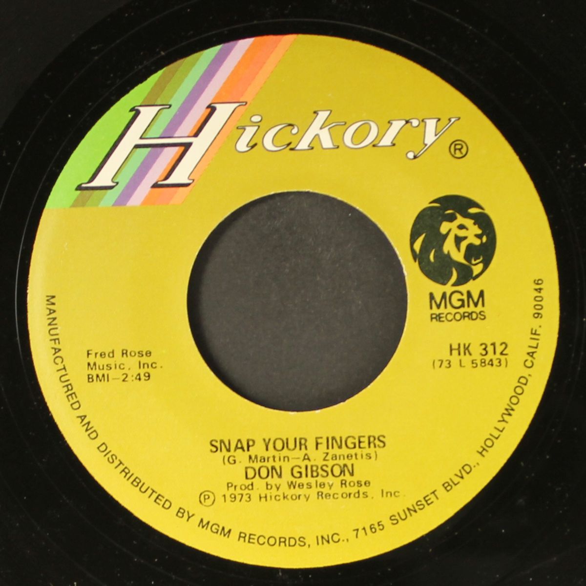 love is a lonesome thing / snap your fingers by DON GIBSON