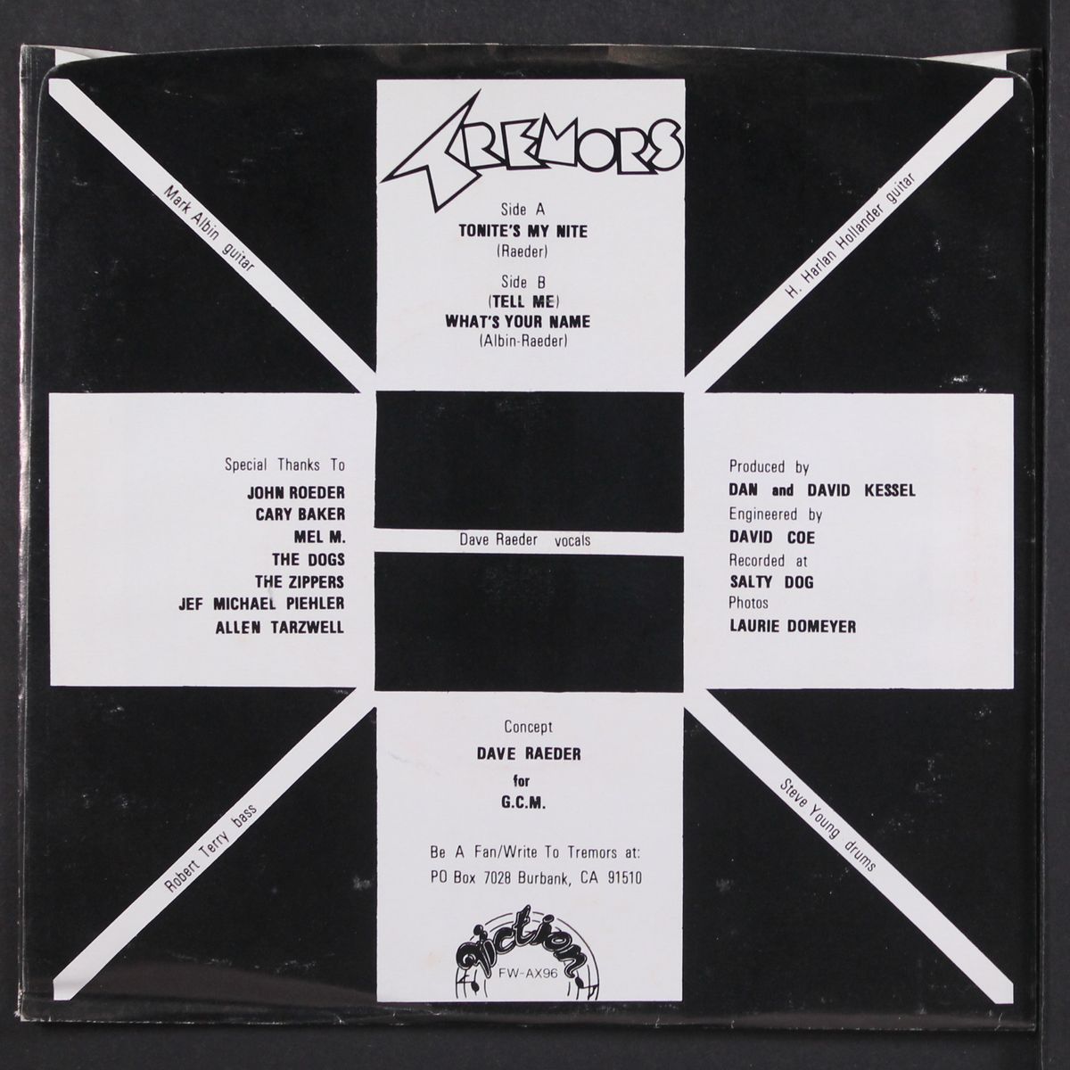 tonite's my nite / what's your name by TREMORS