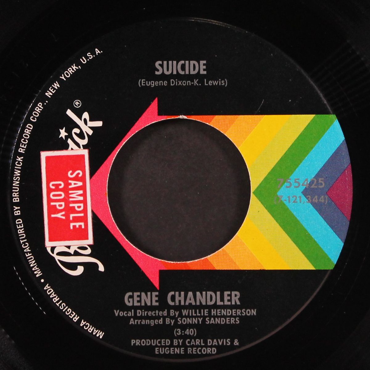 suicide / this bitter earth by GENE CHANDLER