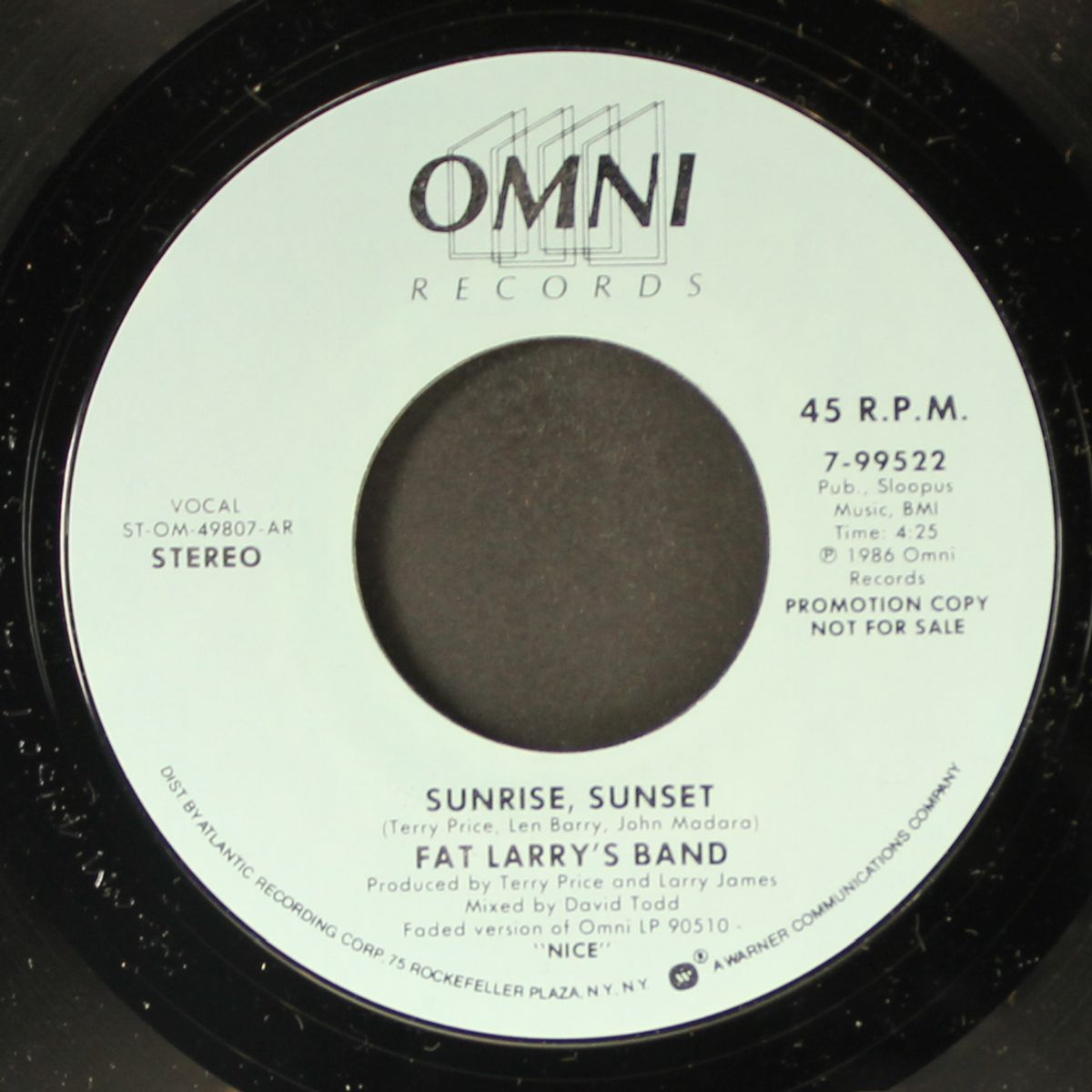 sunrise, sunset / same by FAT LARRY'S BAND
