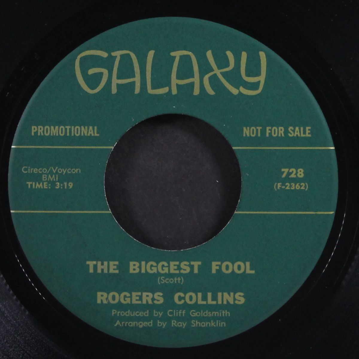 the biggest fool / give the kids a chance by ROGERS COLLINS