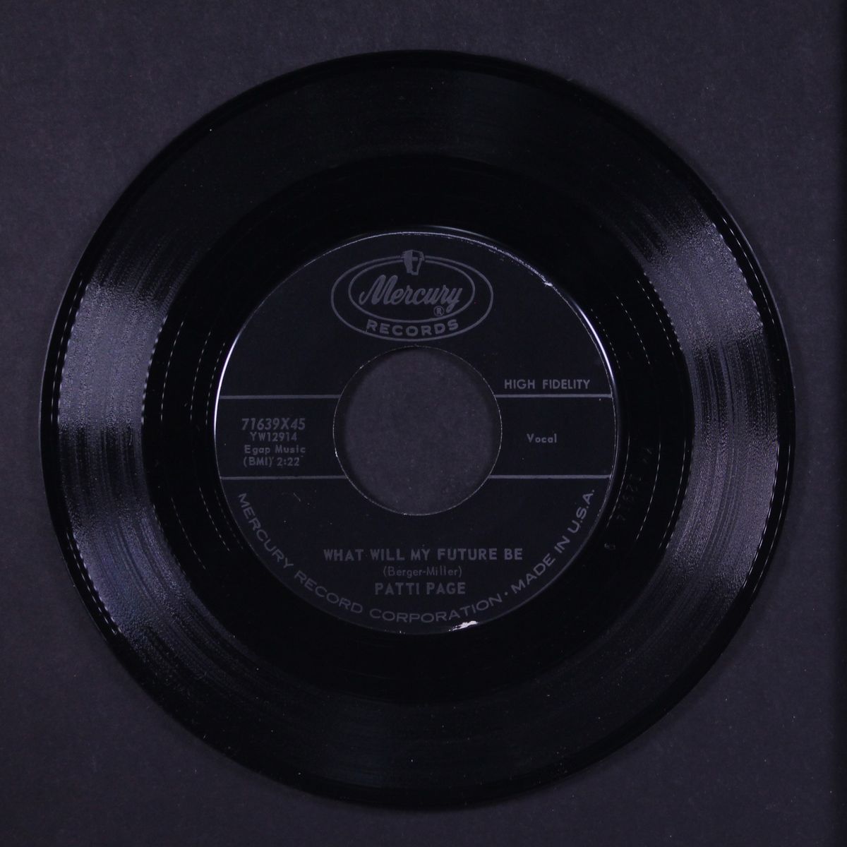 one of us / what will my future be by PATTI PAGE