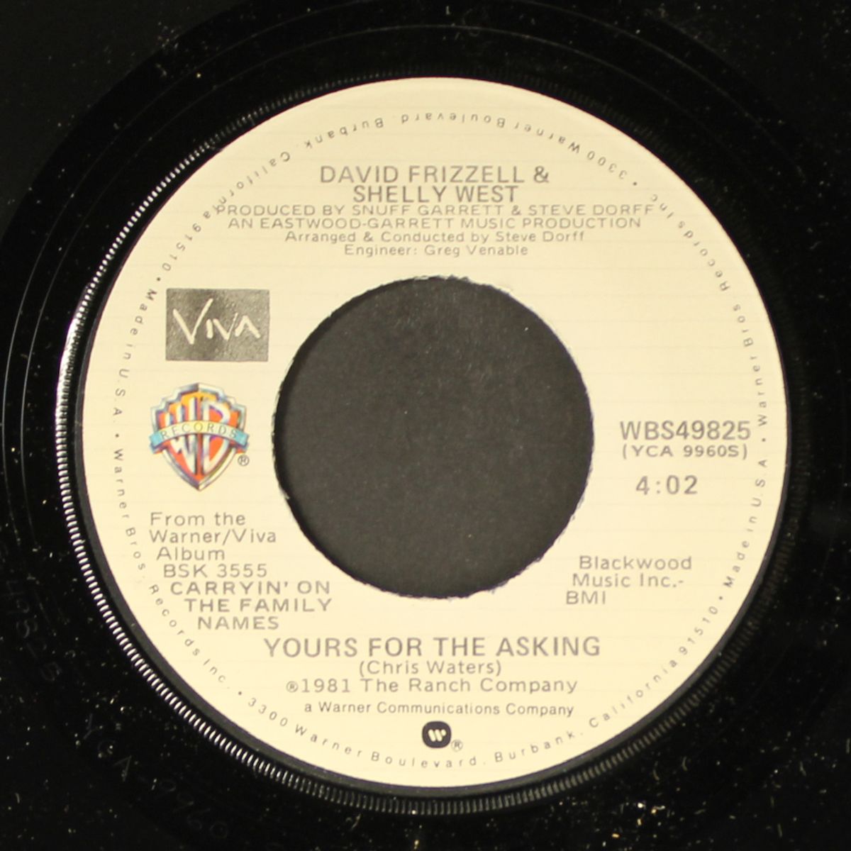 yours for the asking / husbands and wives by DAVID FRIZZELL & SHELLY WEST