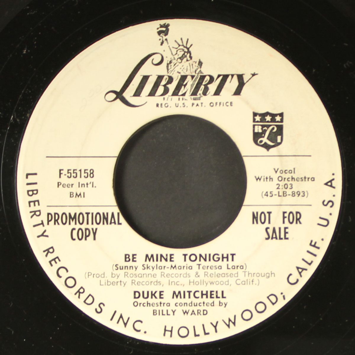 when i grow too old to dream / be mine tonight by DUKE MITCHELL