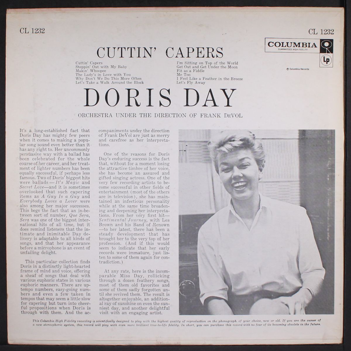 cuttin' capers by DORIS DAY