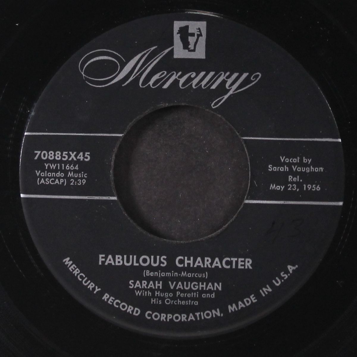 fabulous character by SARAH VAUGHAN