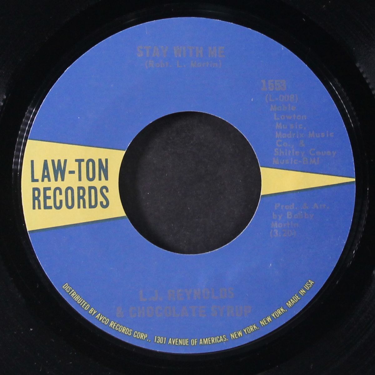 let one hurt do / stay with me by L.J. REYNOLDS & CHOCOLATE SYRUP
