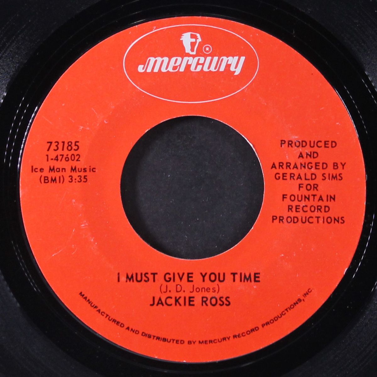 glory be / i must give you time by JACKIE ROSS