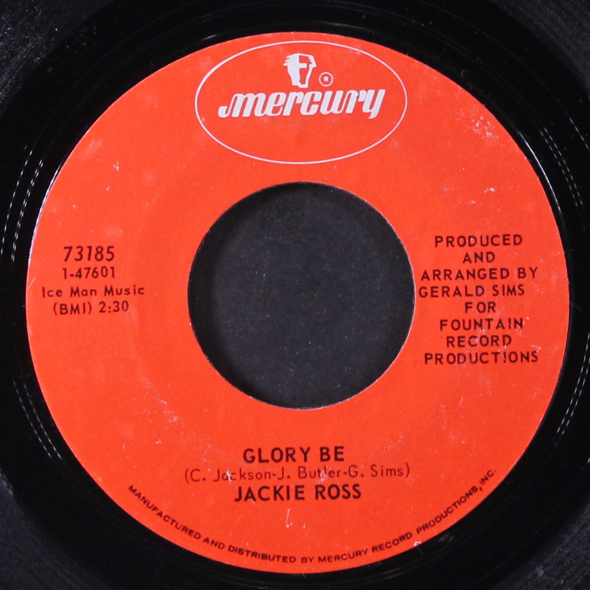 glory be / i must give you time by JACKIE ROSS