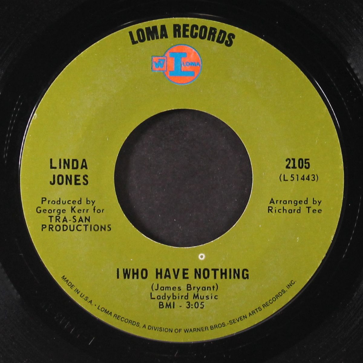 it won't take much / i who have nothing by LINDA JONES