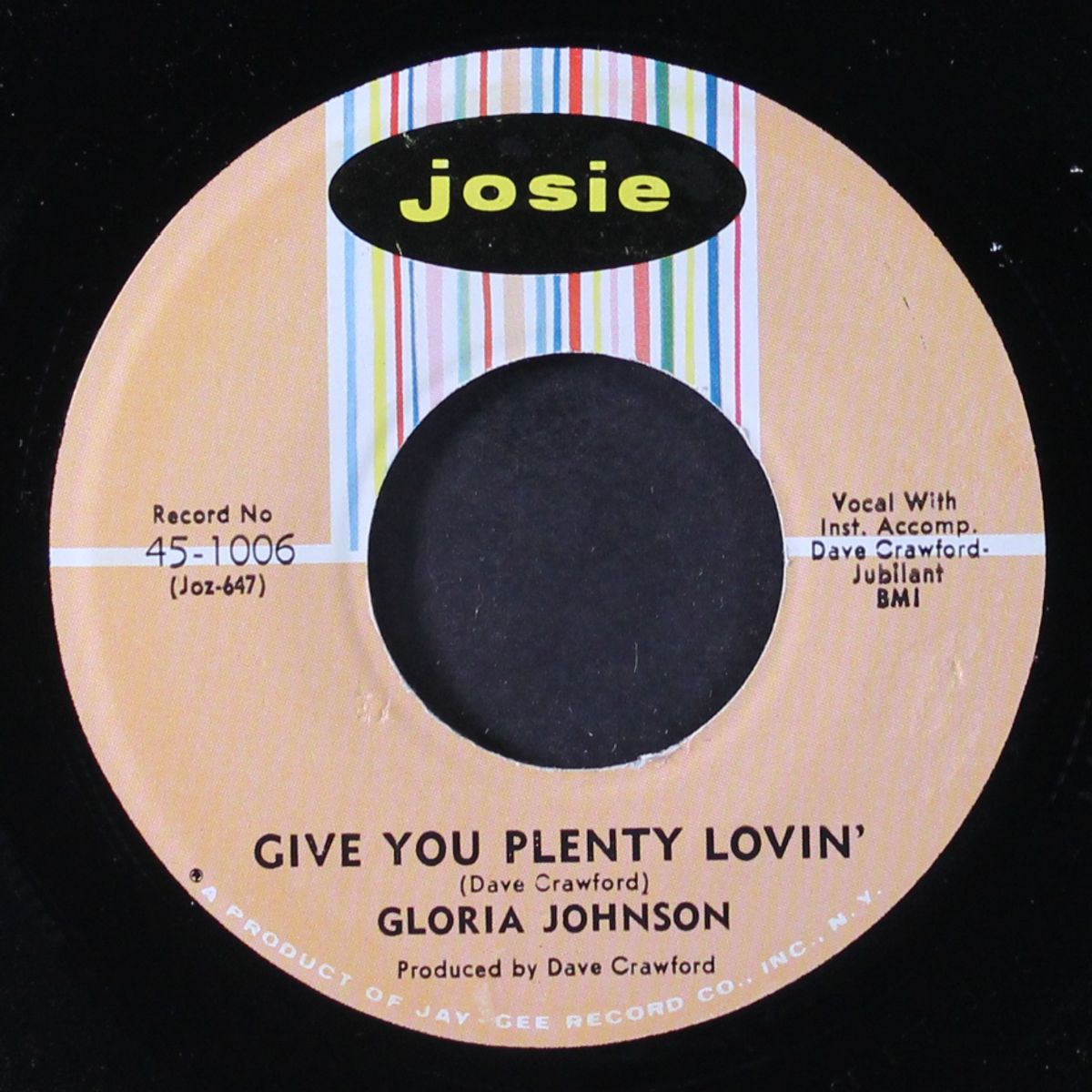 give you plenty lovin' / these arms of mine by GLORIA JOHNSON