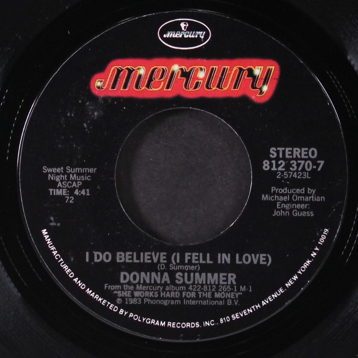 she works hard for the money / i do believe by DONNA SUMMER