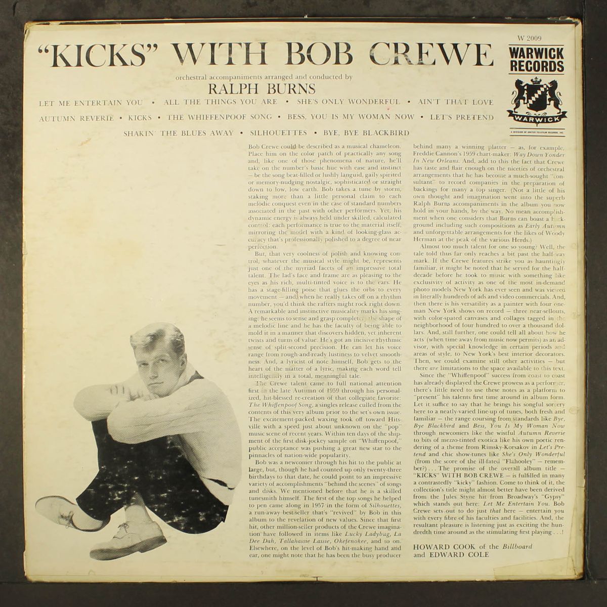 kicks by BOB CREWE