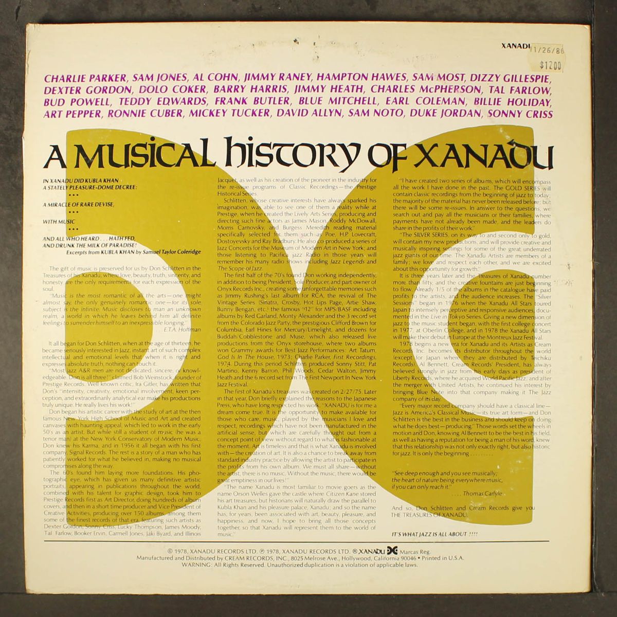 four decades of jazz by VARIOUS